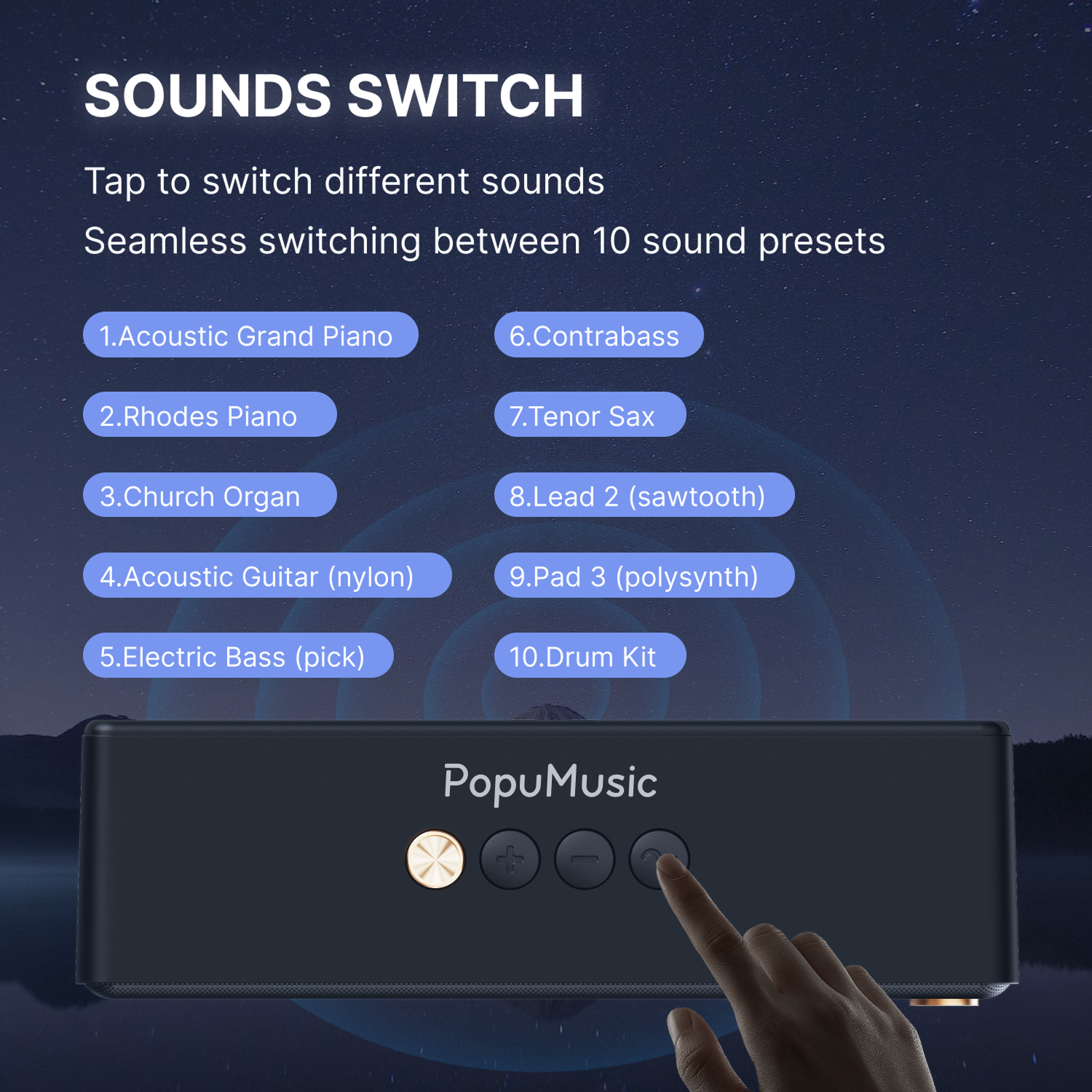PopuMusic Smart MIDI Sounds Speaker