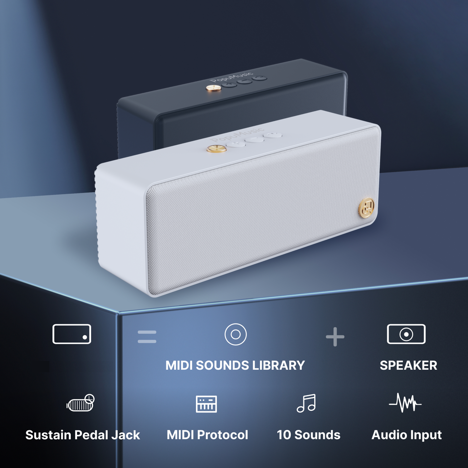PopuMusic Smart MIDI Sounds Speaker